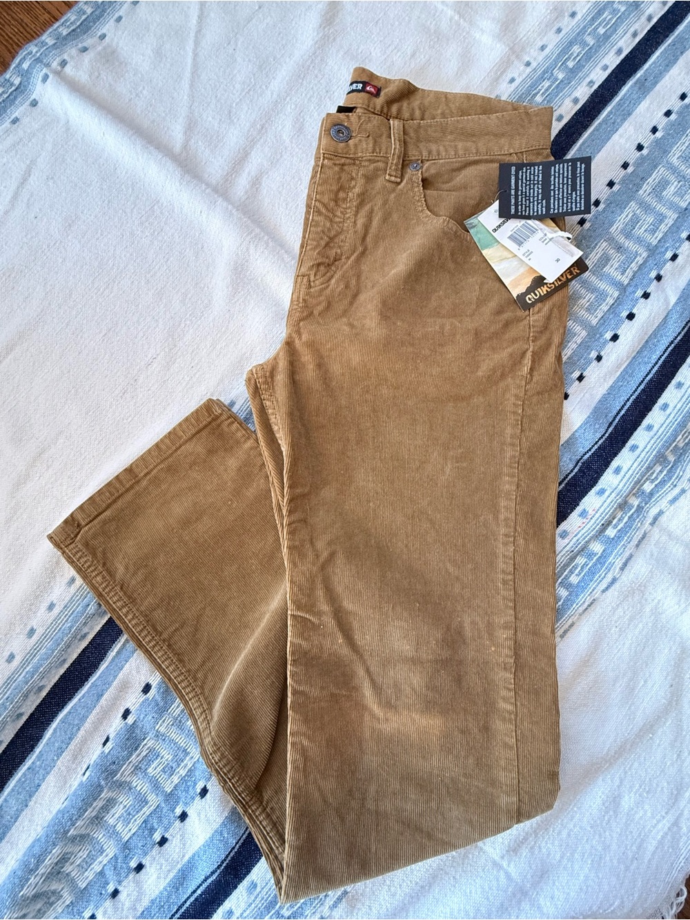 Quiksilver Men's Tan Corduroy Pants